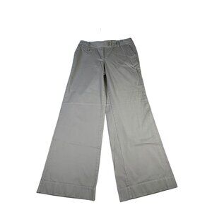 London Jean Chino Wide Leg Pants Marisa Fit Tan Beige Women's Size 12 Long